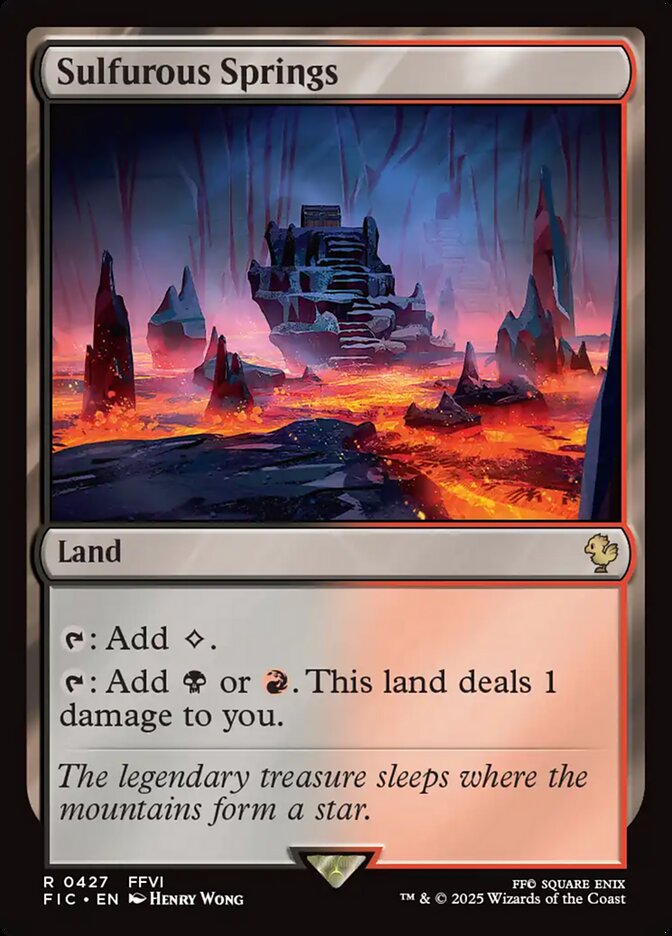 Sulfurous Springs, Final fantasy commander Card Art