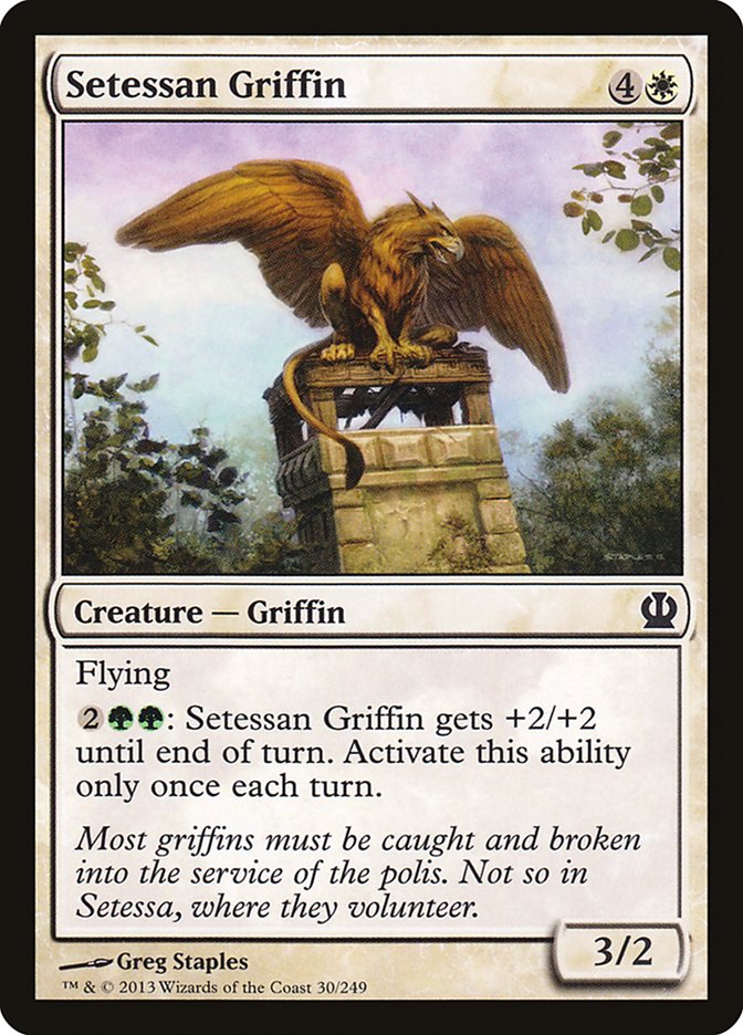 Setessan Griffin, Theros Card Art