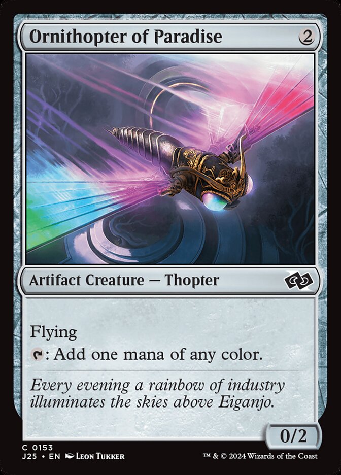 Ornithopter of Paradise, Foundations Jumpstart Card Art
