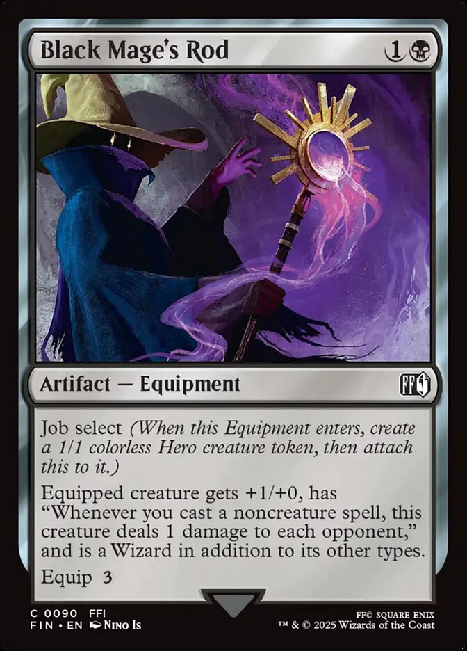 Black Mage's Rod, Final fantasy Card Art