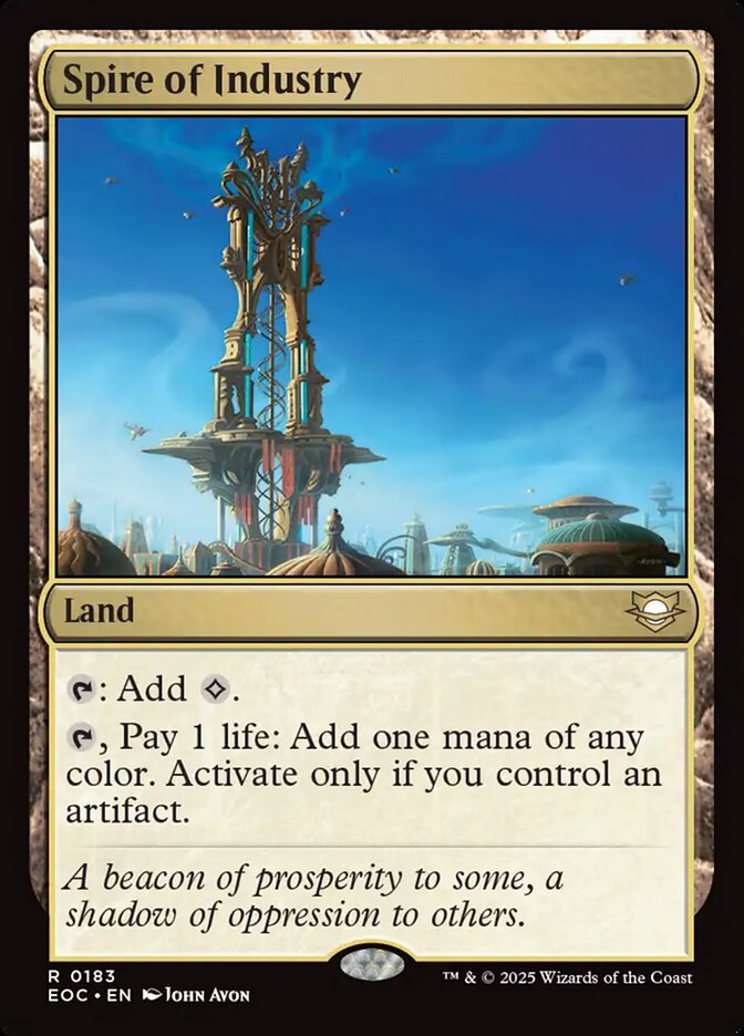 Spire of Industry, Edge Of Eternities Commander Card Art