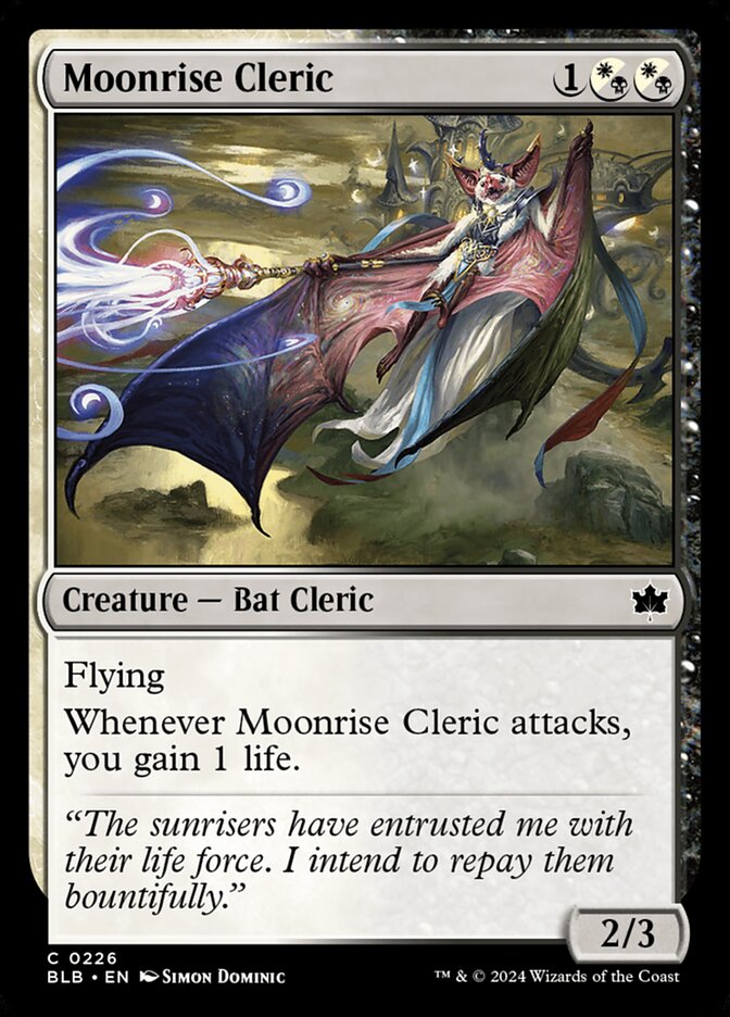 Moonrise Cleric, Bloomburrow Card Art