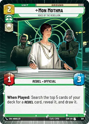 Mon Mothma, Voice of the Rebellion - Hyperspace Foil