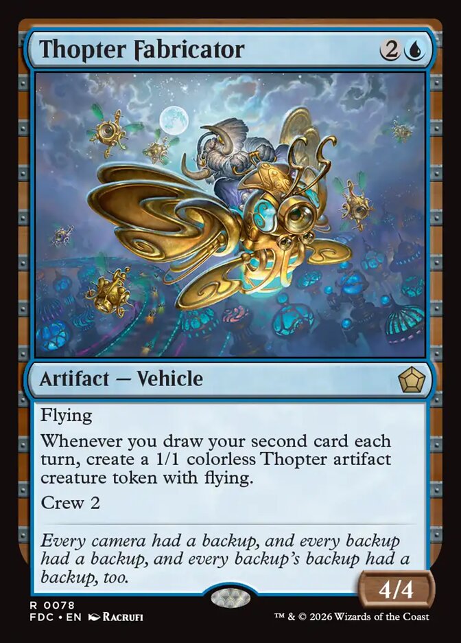 Thopter Fabricator, Foundations Commander Card Art
