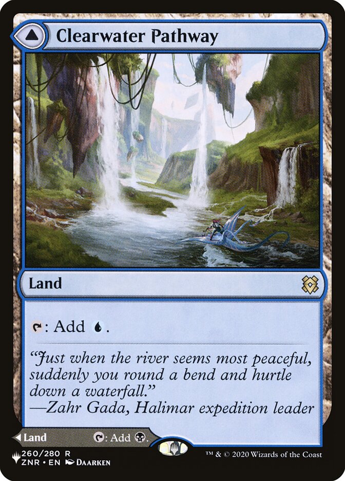 Clearwater Pathway // Murkwater Pathway, The list Card Art