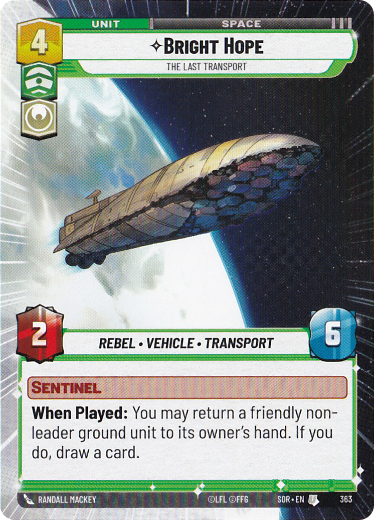 Bright Hope, The Last Transport - Hyperspace