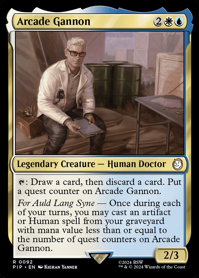 Arcade Gannon, Fallout Card Art