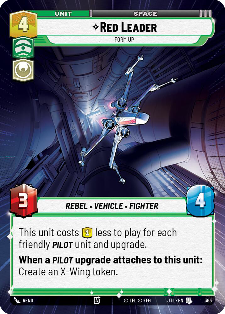 Red Leader, Form Up, Jump to Lightspeed Card Art