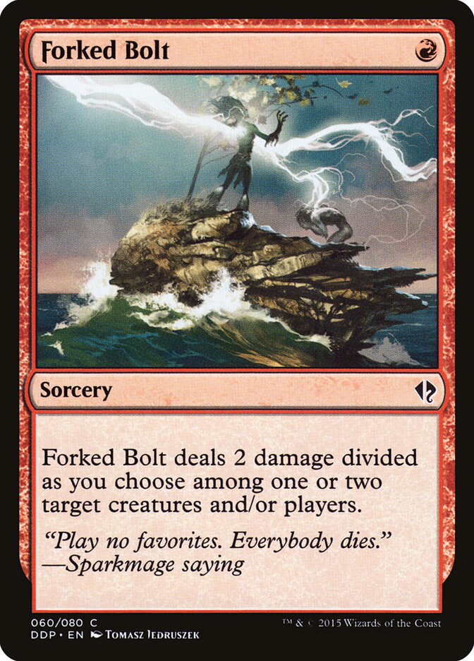 Forked Bolt, Duel Decks: Zendikar Vs. Eldrazi Card Art