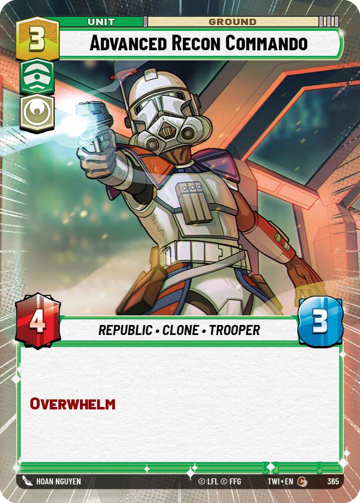 Advanced Recon Commando, Twilight of the Republic Card Art