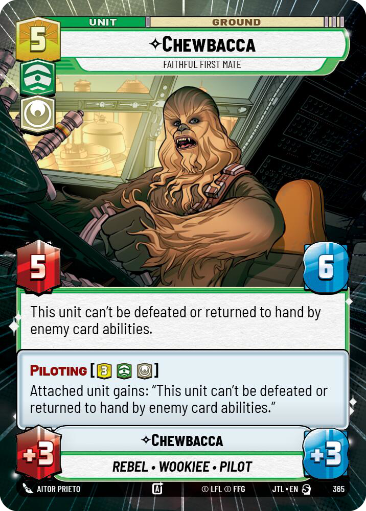 Chewbacca, Faithful First Mate, Jump to Lightspeed Card Art
