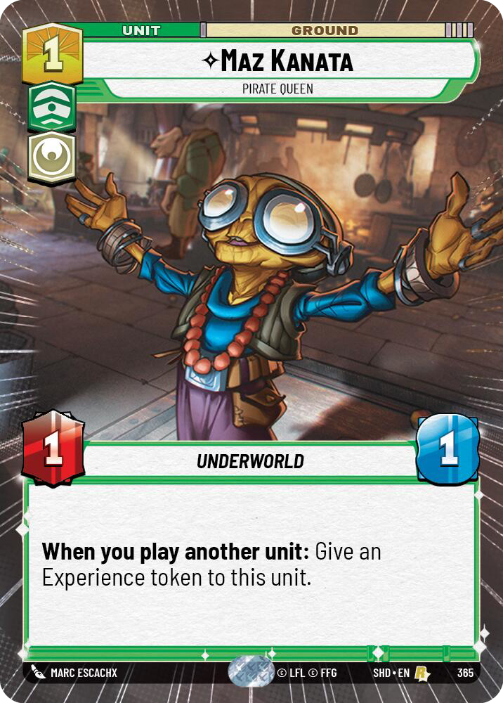 Maz Kanata, Pirate Queen, Shadows of the Galaxy Card Art