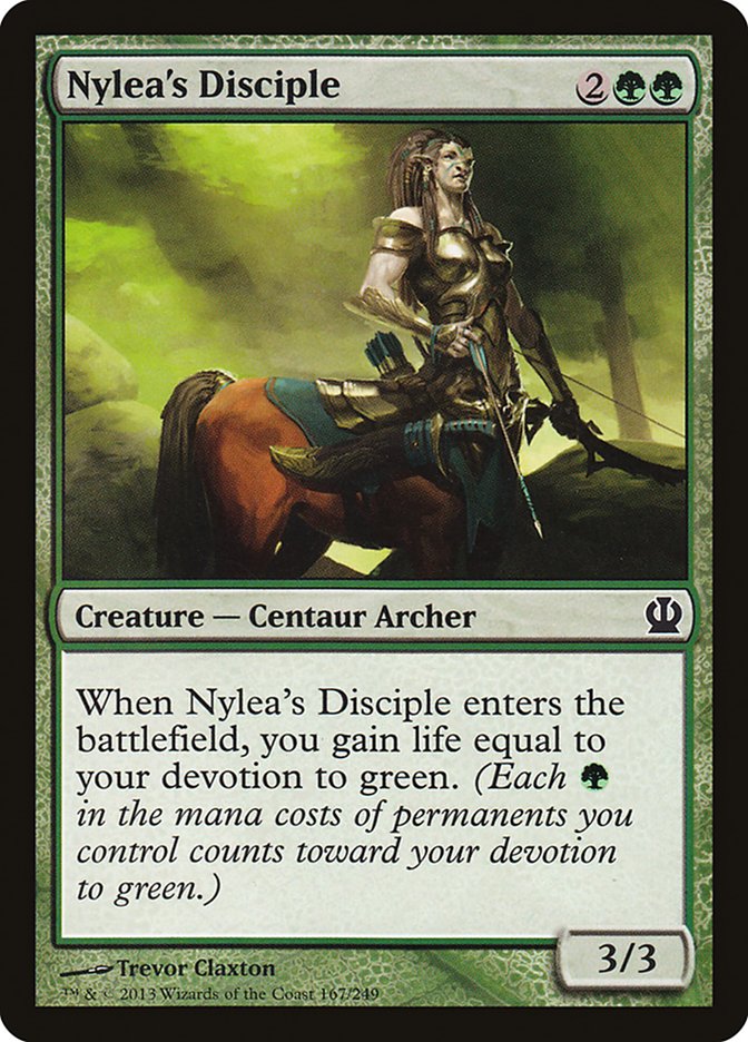 Nylea's Disciple, Theros Card Art