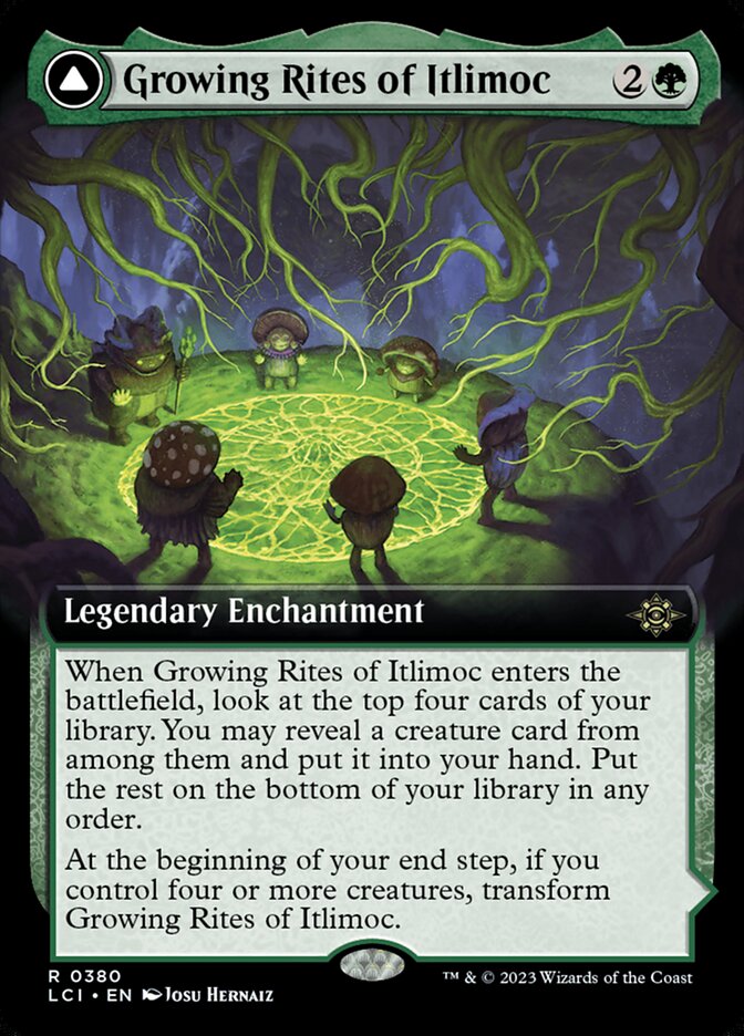 Growing Rites of Itlimoc // Itlimoc, Cradle of the Sun, The lost caverns of ixalan Card Art