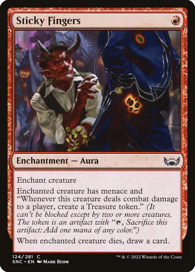 Sticky Fingers, Streets Of New Capenna Card Art