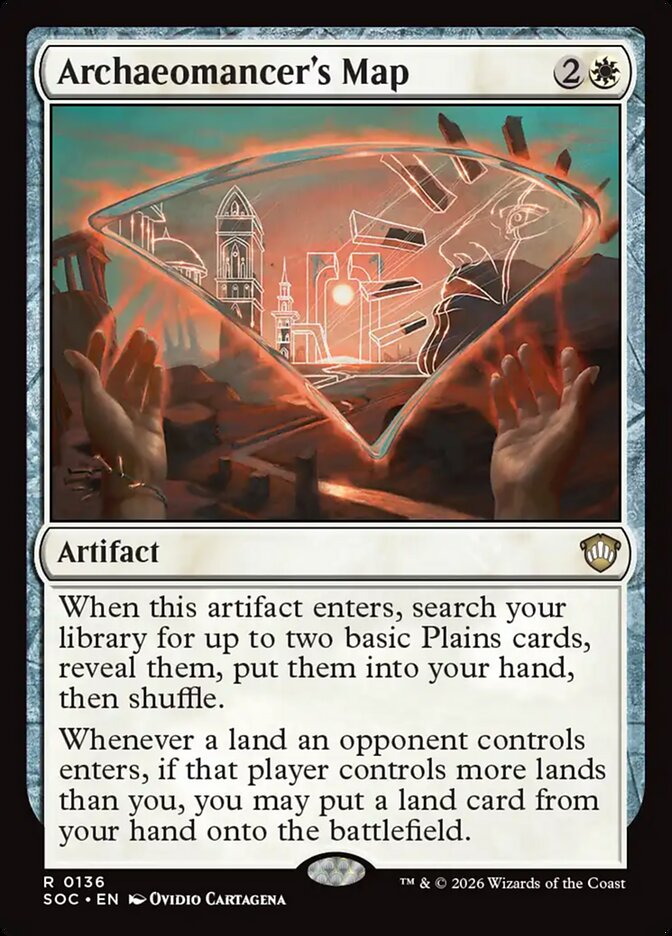Archaeomancer's Map, Secrets Of Strixhaven Commander Card Art
