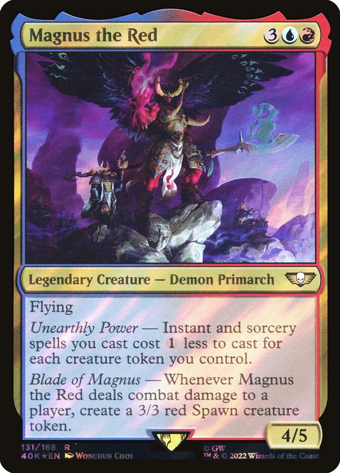 Magnus the Red, Warhammer 40,000 Commander Card Art