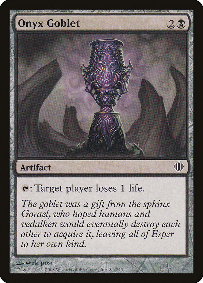 Onyx Goblet, Shards of alara Card Art