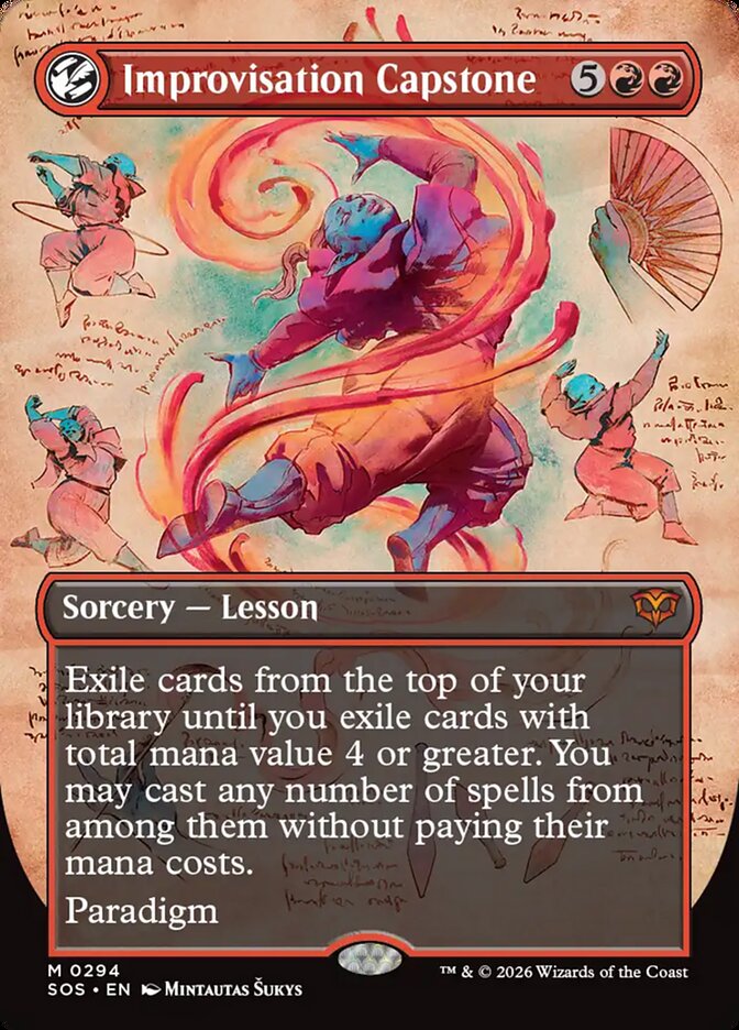 Improvisation Capstone, Secrets Of Strixhaven Card Art