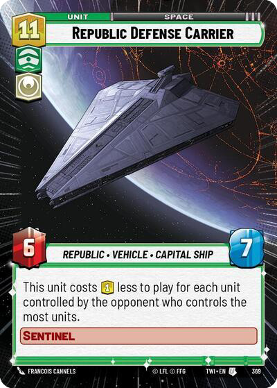 Republic Defense Carrier, Twilight of the Republic Card Art