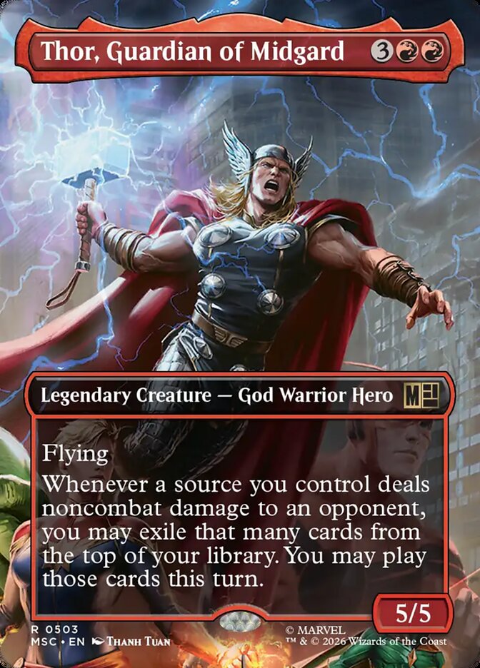 Thor, Guardian of Midgard, Marvel Super Heroes Commander Card Art