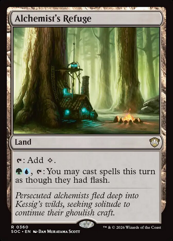Alchemist's Refuge, Secrets Of Strixhaven Commander Card Art