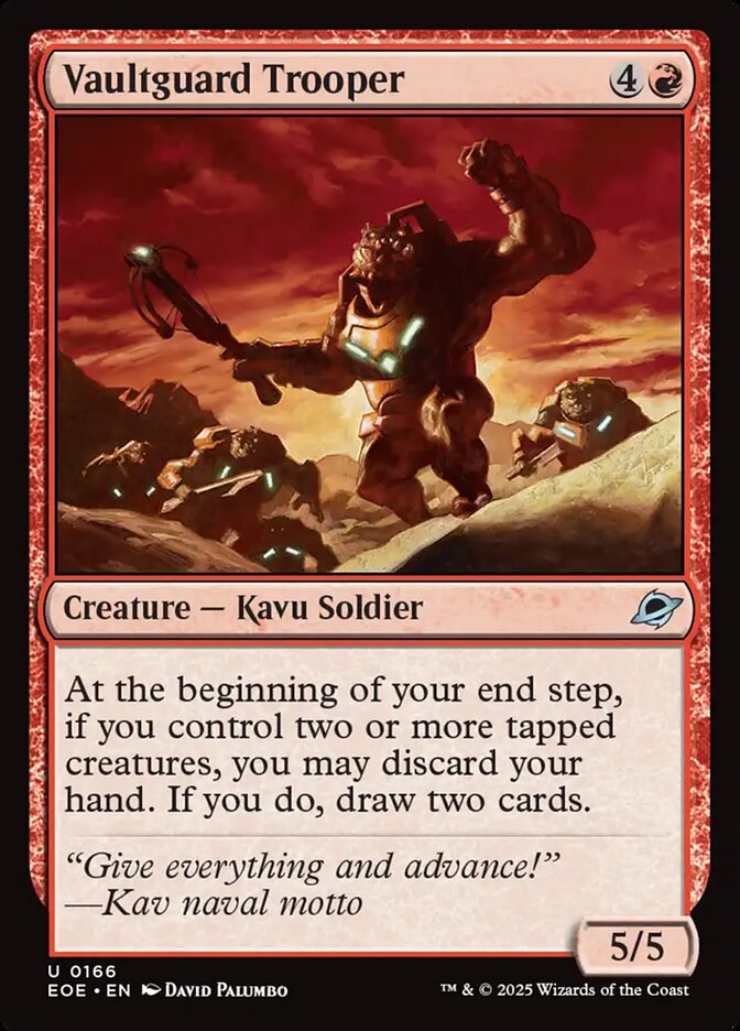 Vaultguard Trooper, Edge of eternities Card Art