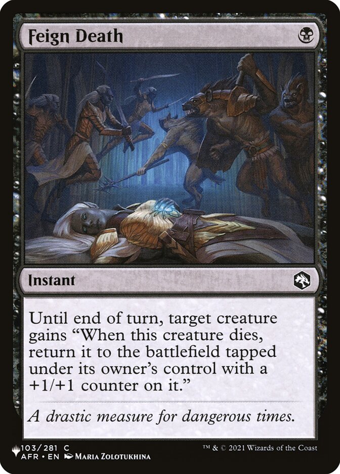 Feign Death, The List Card Art