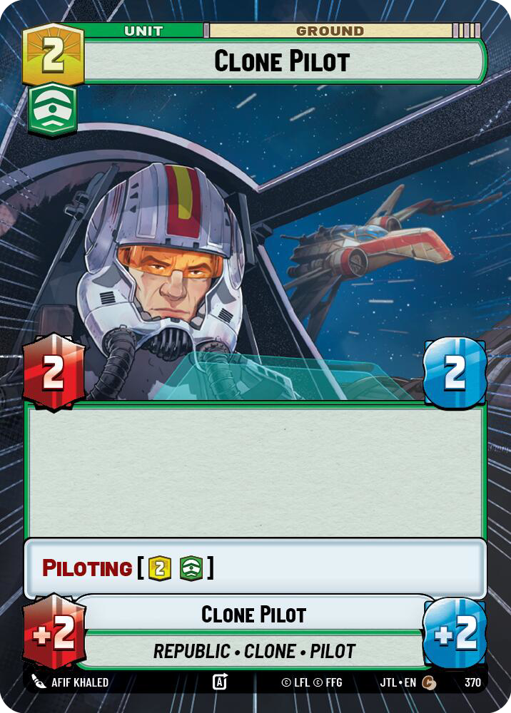Clone Pilot, Jump to Lightspeed Card Art