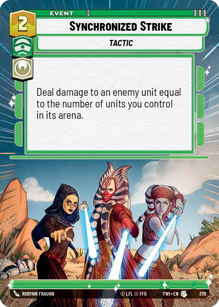 Synchronized Strike, Twilight of the Republic Card Art