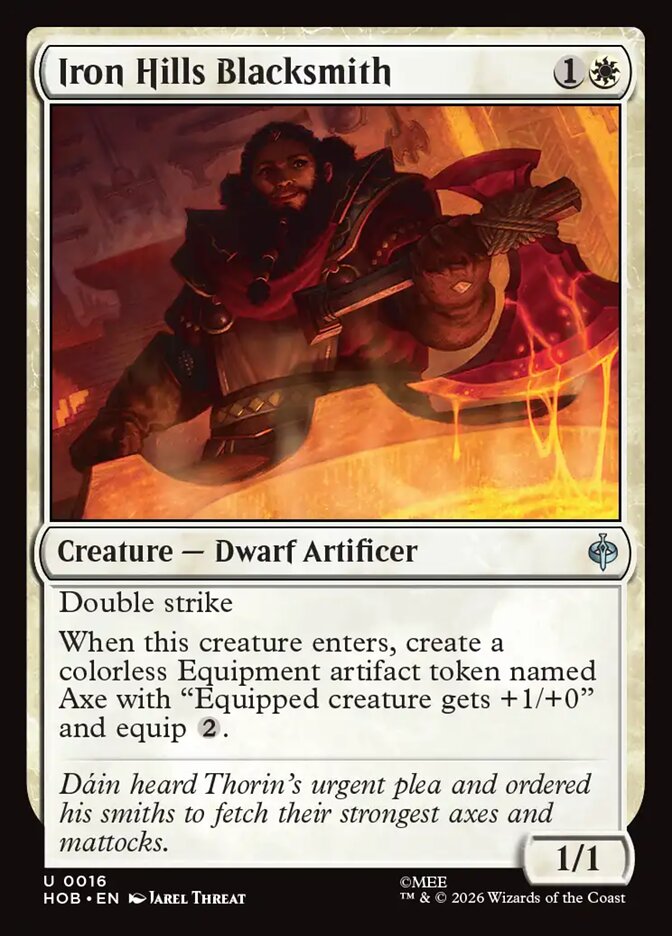 Iron Hills Blacksmith, The Hobbit Card Art