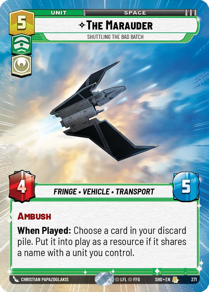 The Marauder, Shuttling the Bad Batch - Hyperspace