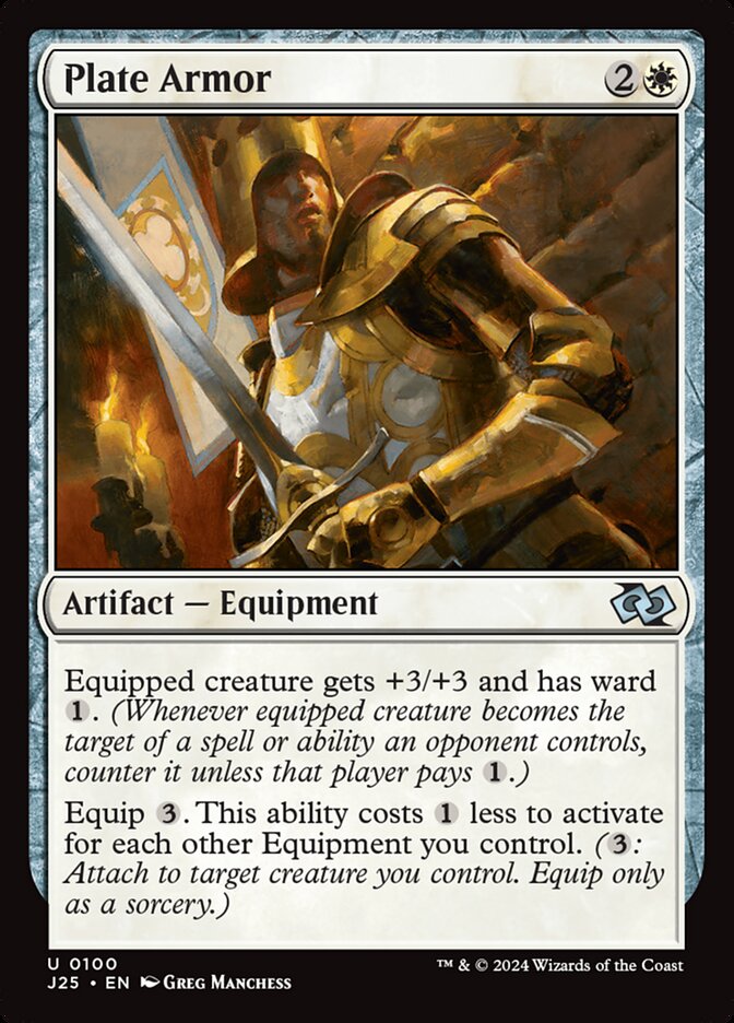 Plate Armor, Foundations Jumpstart Card Art