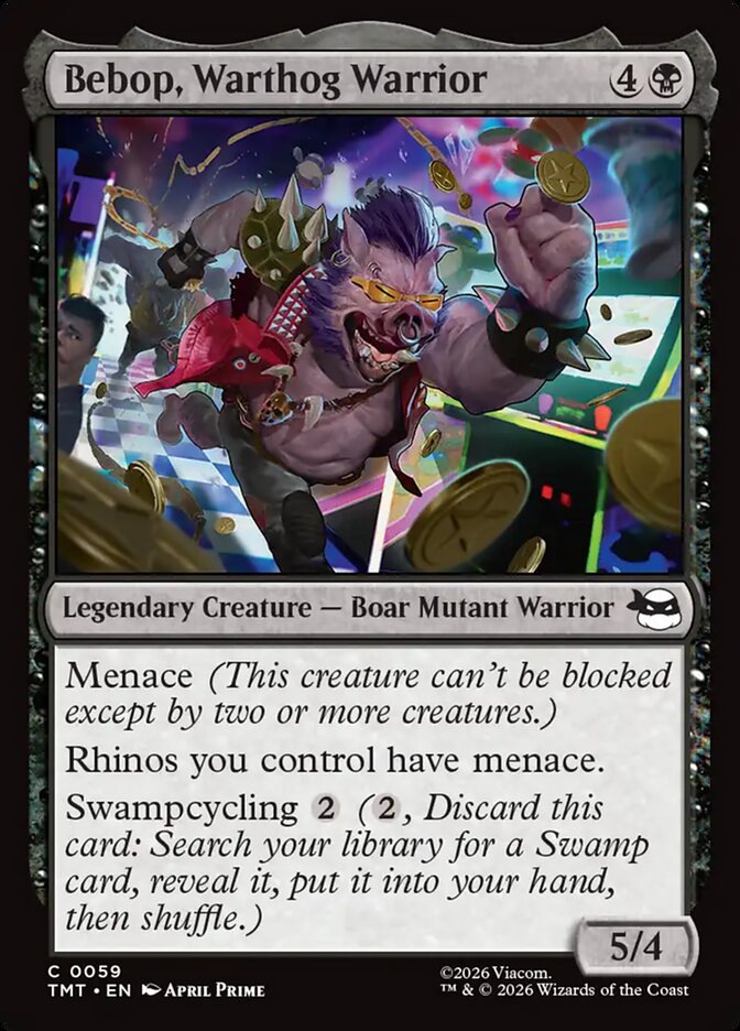 Bebop, Warthog Warrior, Teenage Mutant Ninja Turtles Card Art