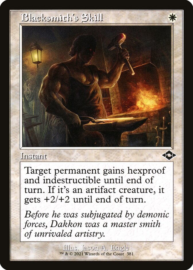 Blacksmith's Skill, Modern Horizons 2 Card Art