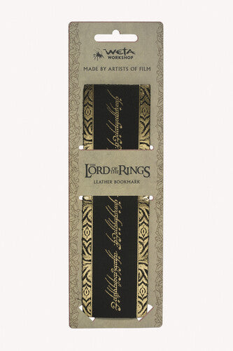 Lord of the Rings Leather Bookmark - The One Ring Inscription
