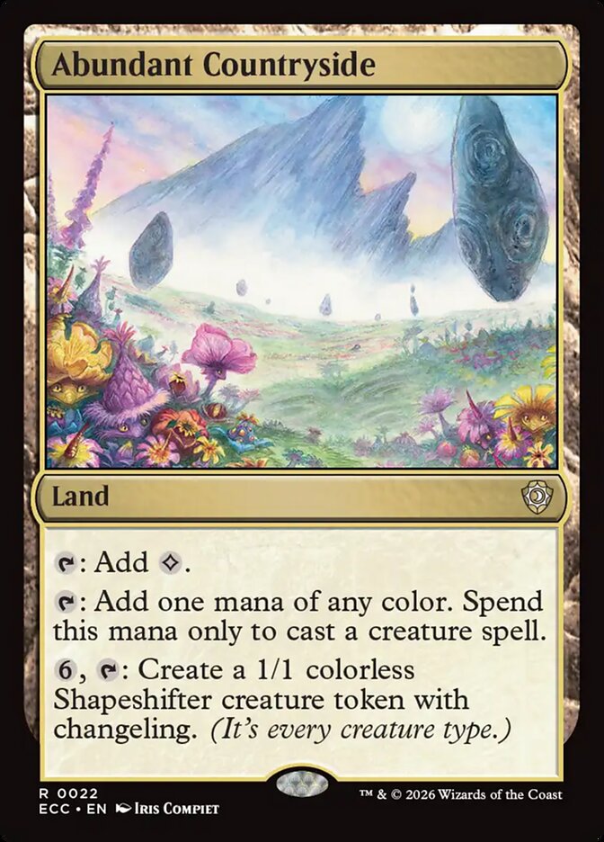 Abundant Countryside, Lorwyn Eclipsed Commander Card Art