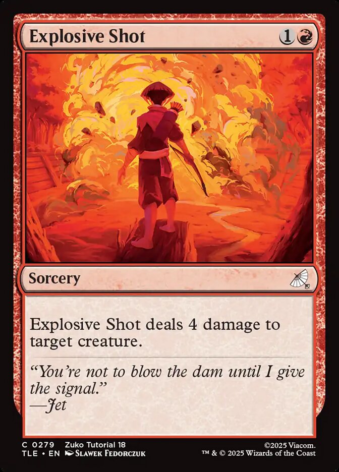 Explosive Shot, Avatar: The Last Airbender Eternal Card Art