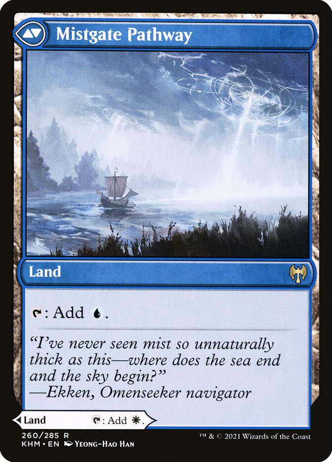 Hengegate Pathway // Mistgate Pathway, The list Card Art