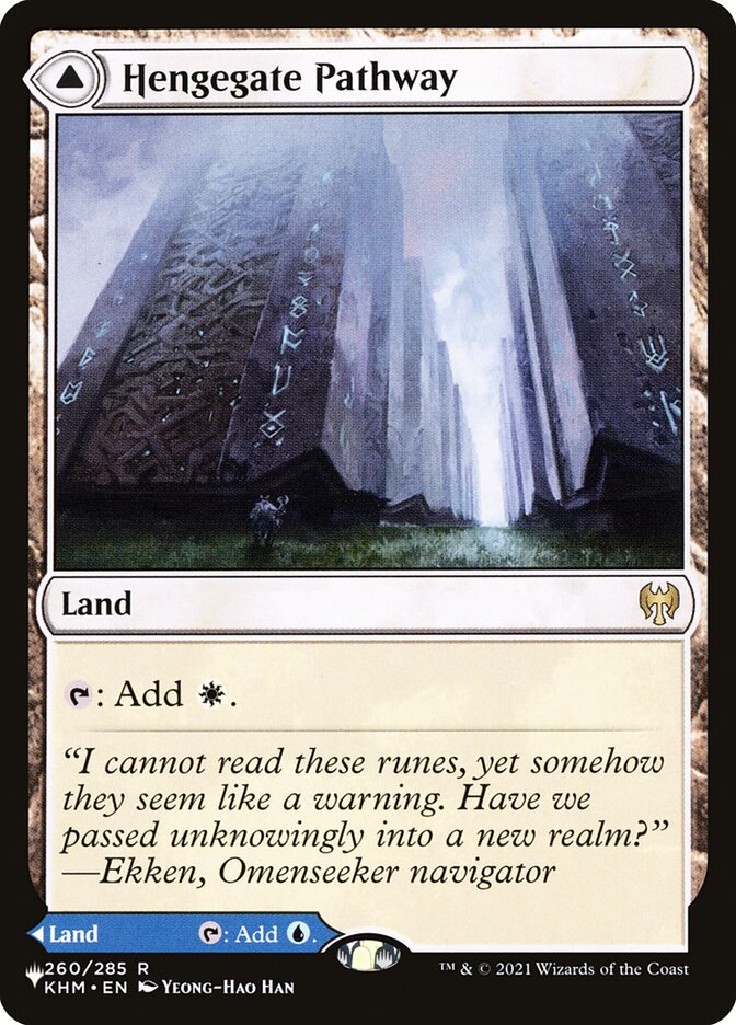 Hengegate Pathway // Mistgate Pathway, The list Card Art