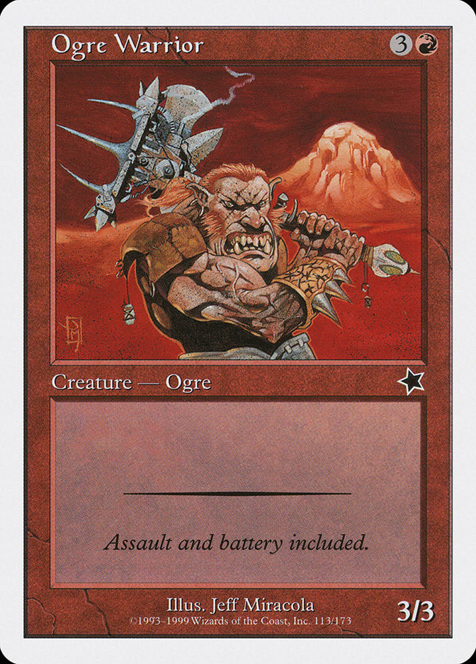 Ogre Warrior, Starter 1999 Card Art