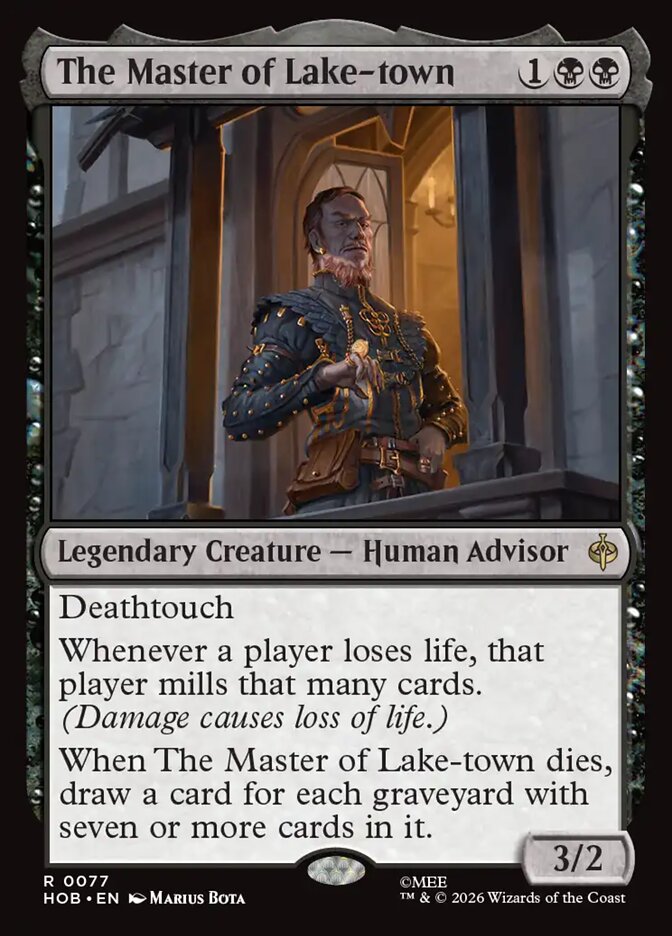 The Master of Lake-town, The Hobbit Card Art