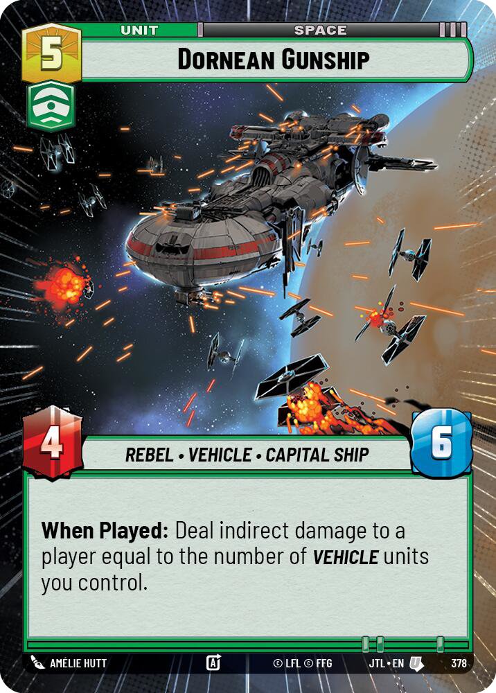Dornean Gunship, Jump to Lightspeed Card Art