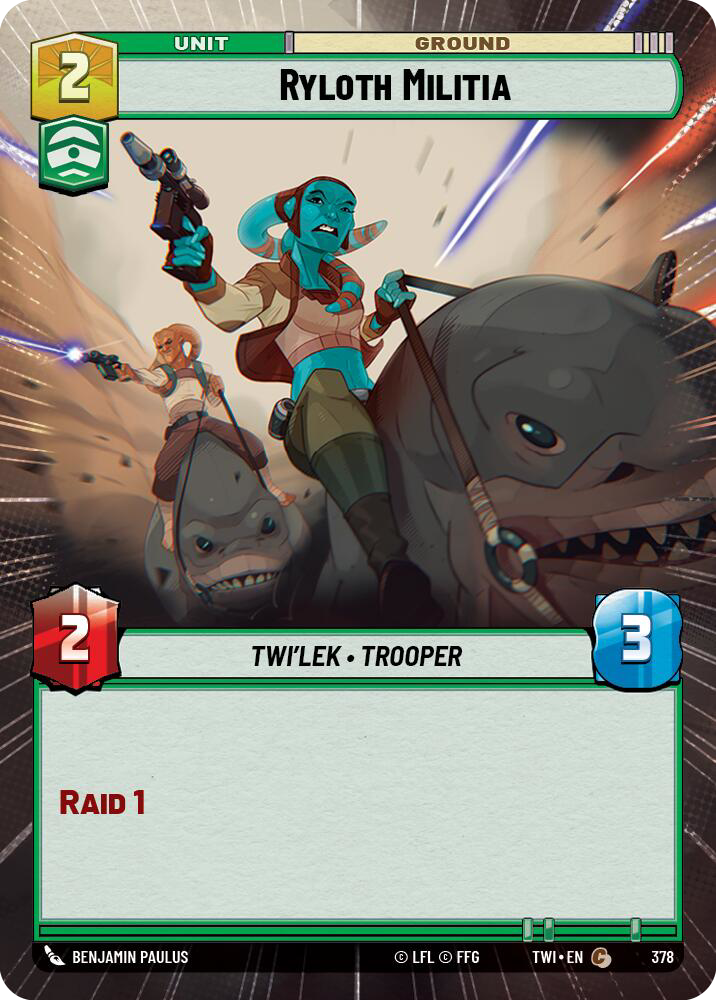 Ryloth Militia, Twilight of the Republic Card Art