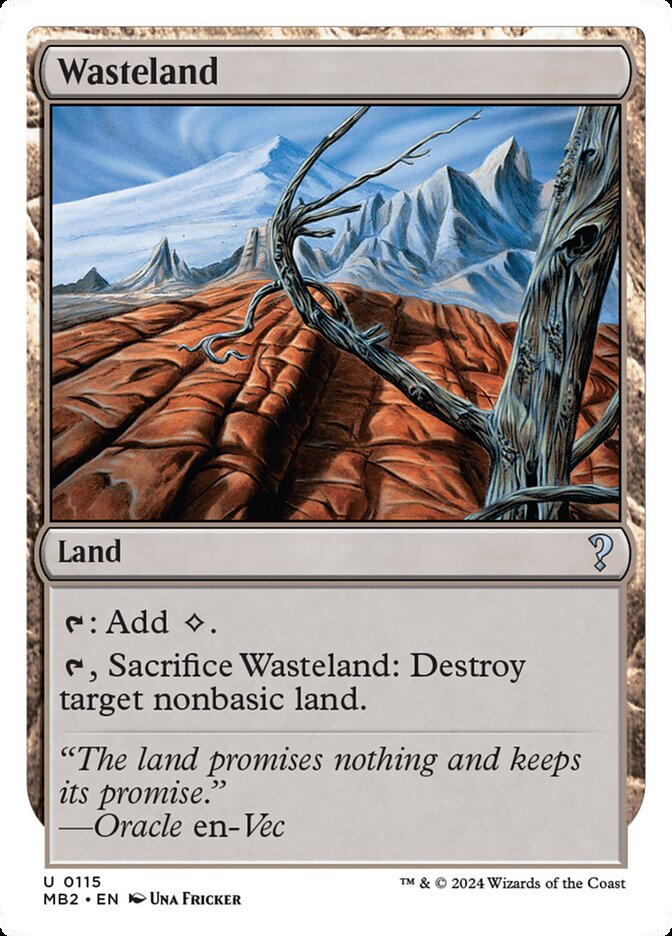 Wasteland, Mystery booster 2 Card Art