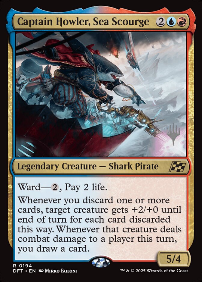 Captain Howler, Sea Scourge, Aetherdrift Promos Card Art