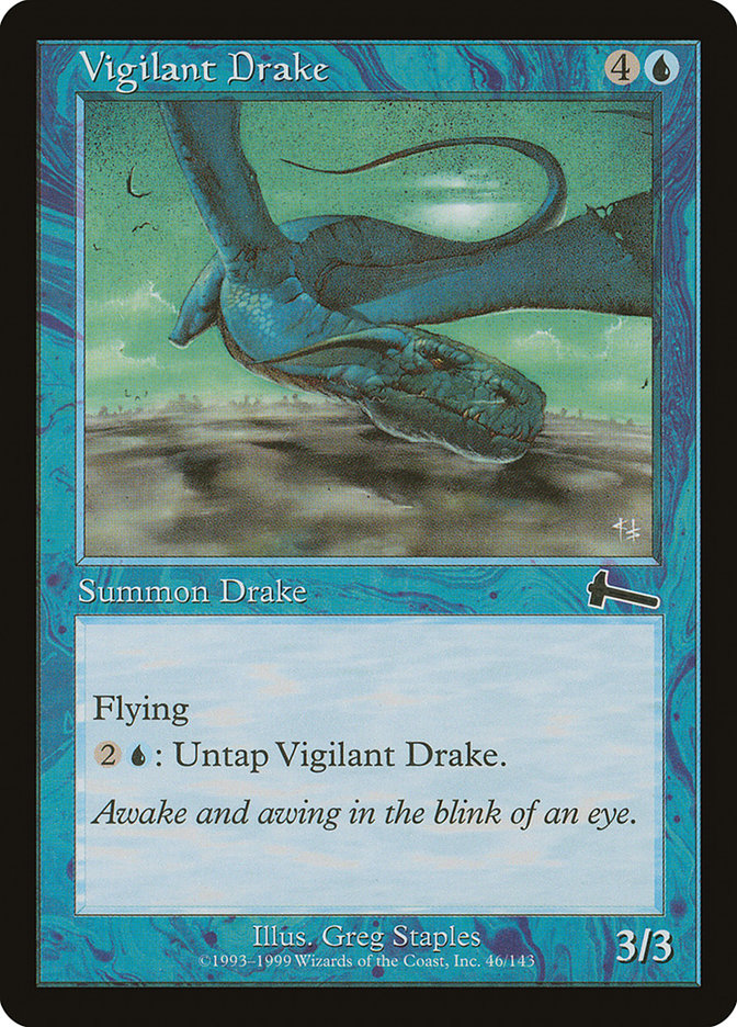 Vigilant Drake, Urza's legacy Card Art