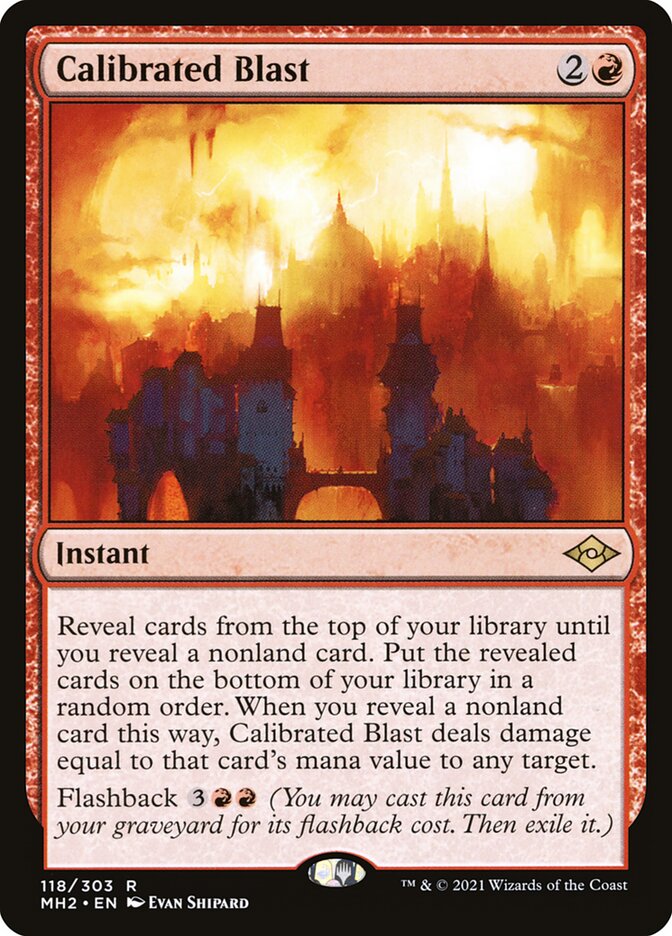Calibrated Blast, Modern horizons 2 Card Art