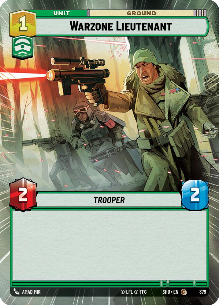 Warzone Lieutenant, Shadows of the Galaxy Card Art