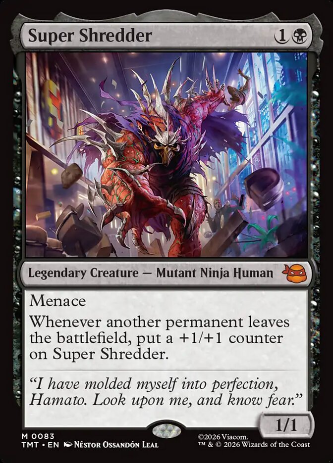 Super Shredder, Teenage Mutant Ninja Turtles Card Art